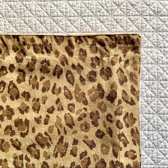 Ralph Lauren leopard print org. cotton Euro sham